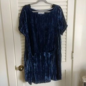 Blue Velvet Tunic